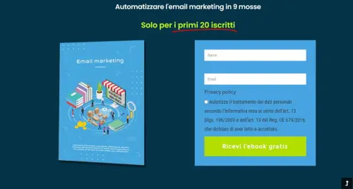 Cos'è una squeeze page e a cosa serve